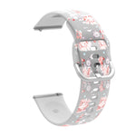 Transparentes, bedrucktes TPU-Silikon-Uhrenarmband, für Samsung Galaxy Watch4 (20 mm) und Huawei Watch GT 3 Pro (22 mm)