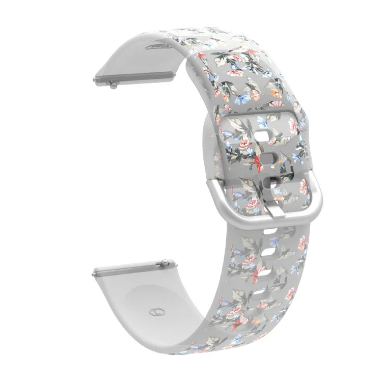 Transparent Printed TPU Silicone Watch Band, For Samsung Galaxy Watch4 20mm, For Huawei Watch GT 3 Pro 22mm