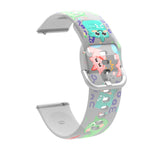 Transparentes, bedrucktes TPU-Silikon-Uhrenarmband, für Samsung Galaxy Watch4 (20 mm) und Huawei Watch GT 3 Pro (22 mm)