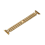 D-shaped Rhombus Metal Watch Band For Apple Watch Series, 7 45mm / 6&SE&5&4 44mm / 3&2&1 42mm, 7 41mm / 6&SE&5&4 40mm / 3&2&1 38mm