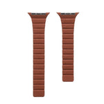 Starkes magnetisches Lederarmband für Apple Watch Series 7 (41 mm), 6, SE, 5 und 4 (40 mm), 3, 2 und 1 (38 mm) und 7 (45 mm), 6, SE, 5 und 4 (44 mm) sowie 3, 2 und 1 (42 mm).