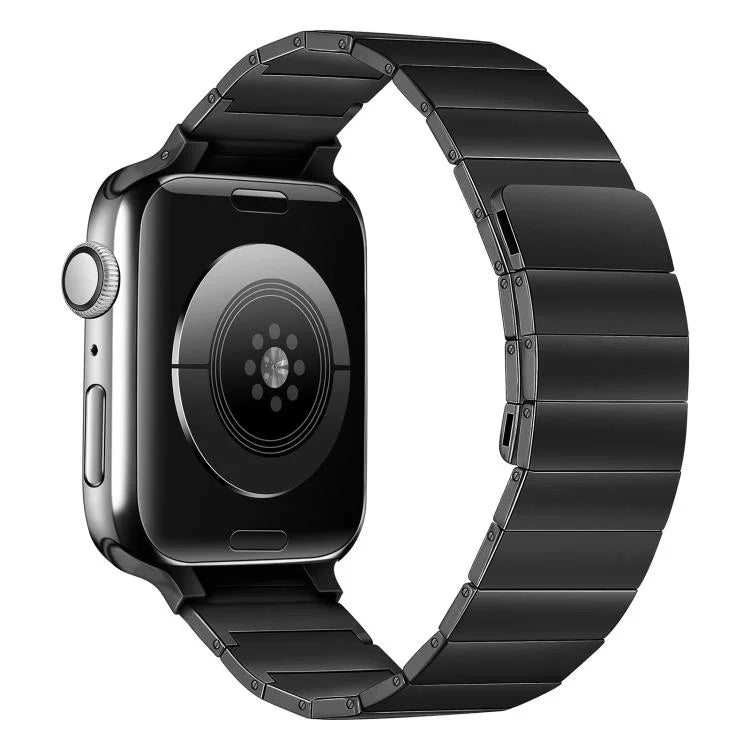 Magnetisches Edelstahl-Armband für Apple Watch Series 7 (41 mm), 6, SE, 5 und 4 (40 mm), 3, 2 und 1 (38 mm), 7 (45 mm), 6, SE, 5 und 4 (44 mm) sowie 3, 2 und 1 (42 mm)
