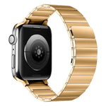 Magnetisches Edelstahl-Armband für Apple Watch Series 7 (41 mm), 6, SE, 5 und 4 (40 mm), 3, 2 und 1 (38 mm), 7 (45 mm), 6, SE, 5 und 4 (44 mm) sowie 3, 2 und 1 (42 mm)