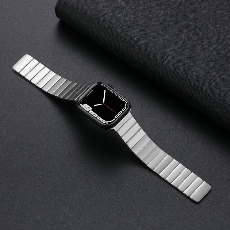 Magnetisches Edelstahl-Armband für Apple Watch Series 7 (41 mm), 6, SE, 5 und 4 (40 mm), 3, 2 und 1 (38 mm), 7 (45 mm), 6, SE, 5 und 4 (44 mm) sowie 3, 2 und 1 (42 mm)