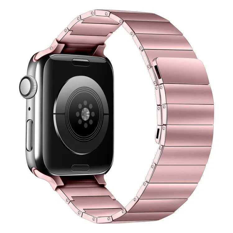 Magnetisches Edelstahl-Armband für Apple Watch Series 7 (41 mm), 6, SE, 5 und 4 (40 mm), 3, 2 und 1 (38 mm), 7 (45 mm), 6, SE, 5 und 4 (44 mm) sowie 3, 2 und 1 (42 mm)