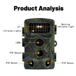 PR3000 Infrarot-Nachtsicht-Wildkamera mit 2-Zoll-LCD-Bildschirm, PR3000