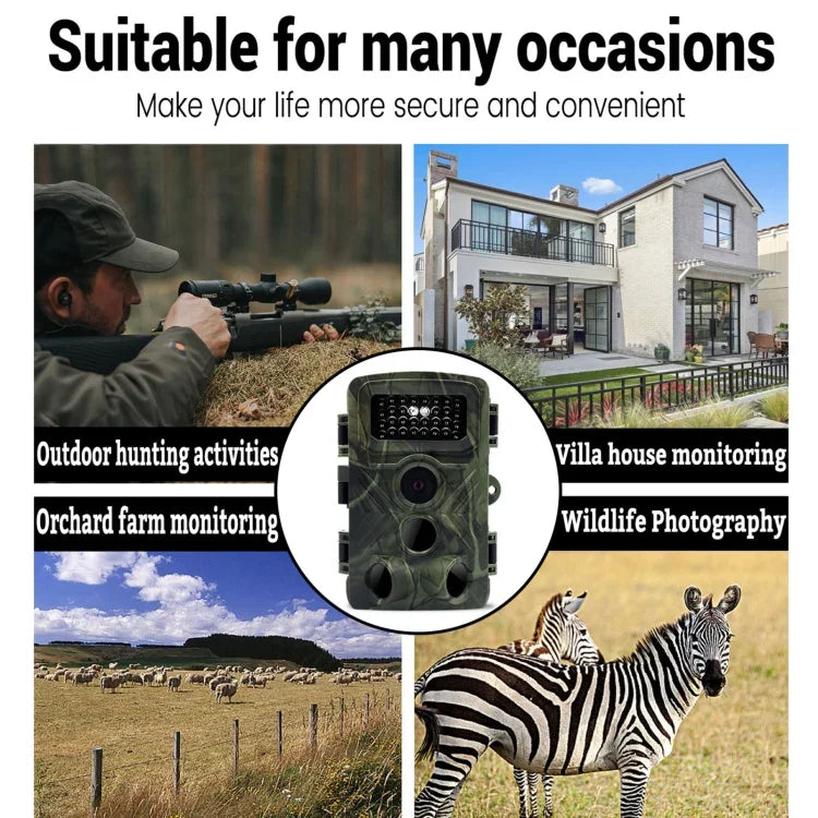PR3000 Infrarot-Nachtsicht-Wildkamera mit 2-Zoll-LCD-Bildschirm, PR3000