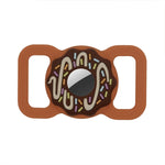 Donut Haustierhalsband kratzfeste stoßfeste Silikonhülle für AirTag 2. Gen / AirTag 1. Gen, 1, 2