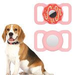 Donut Haustierhalsband kratzfeste stoßfeste Silikonhülle für AirTag 2. Gen / AirTag 1. Gen, 1, 2
