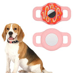 Donut Haustierhalsband kratzfeste stoßfeste Silikonhülle für AirTag 2. Gen / AirTag 1. Gen, 1, 2