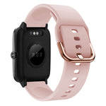 19mm Electroplating Buckle Silicone Watch Band, For ID205 / Willful SW021