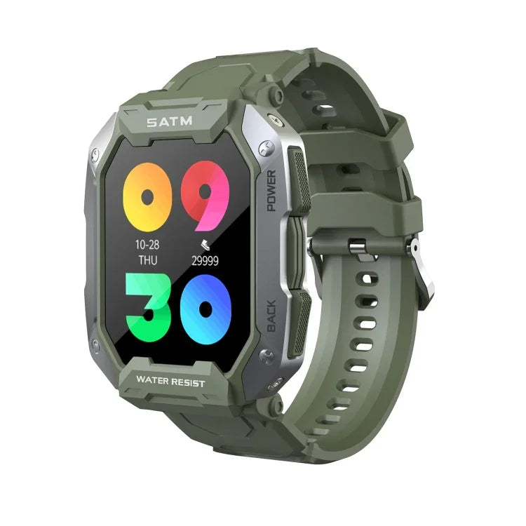 C20 Smartwatch mit 1,71 Zoll TFT-HD-Bildschirm, unterstützt Herzfrequenzmessung und Blutsauerstoffmessung
