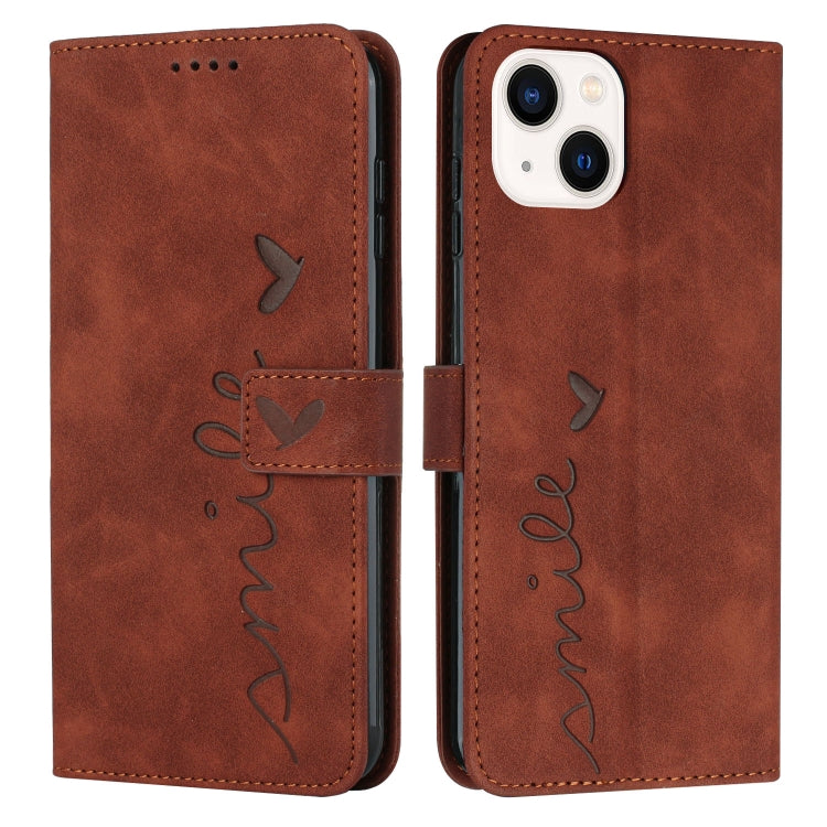 Skin Feel Heart Pattern Leather Phone Case, For iPhone 13, For iPhone 13 Pro, For iPhone 13 Pro Max, For iPhone 12 / 12 Pro, For iPhone 12 Pro Max, For iPhone 11, For iPhone 11 Pro, For iPhone 11 Pro Max, For iPhone XS / X