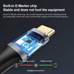 10Gbps USB-C / Type-C Stecker zu Stecker Ladungs- und Datenübertragungskabel, 50cm, 1m, 1.5m, 2m