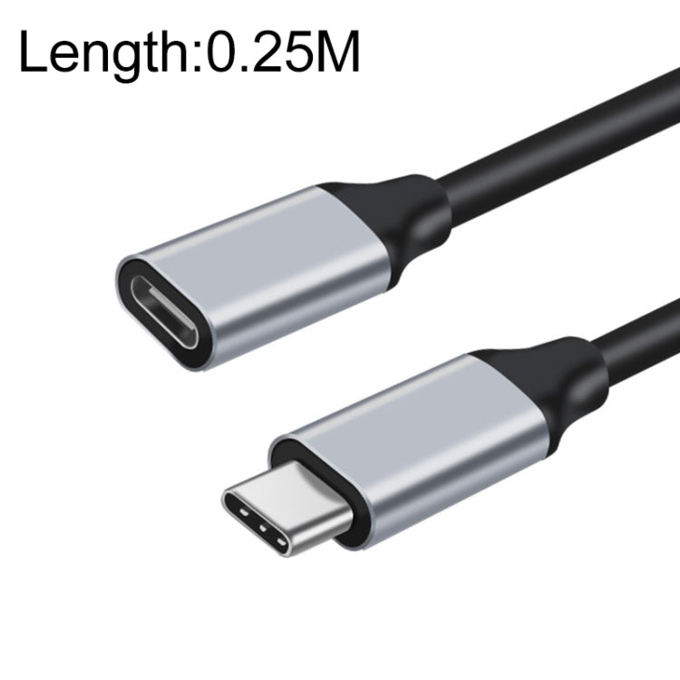 10Gbps USB-C / Type-C Stecker zu Buchse Ladungs- und Datenübertragungsverlängerungskabel, 25cm, 50cm, 1m, 2m