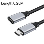 10Gbps USB-C / Type-C Stecker zu Buchse Ladungs- und Datenübertragungsverlängerungskabel, 25cm, 50cm, 1m, 2m