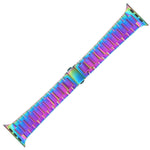 Schmale Edelstahl-Uhrenarmbänder für Apple Watch Series 7 (41 mm), 6, SE, 5, 4 (40 mm), 3, 2, 1 (38 mm) und 7 (45 mm), 6, SE, 5, 4 (44 mm) sowie 3, 2, 1 (42 mm).