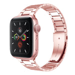 Schmale Edelstahl-Uhrenarmbänder für Apple Watch Series 7 (41 mm), 6, SE, 5, 4 (40 mm), 3, 2, 1 (38 mm) und 7 (45 mm), 6, SE, 5, 4 (44 mm) sowie 3, 2, 1 (42 mm).