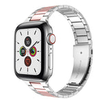 Schmale Edelstahl-Uhrenarmbänder für Apple Watch Series 7 (41 mm), 6, SE, 5, 4 (40 mm), 3, 2, 1 (38 mm) und 7 (45 mm), 6, SE, 5, 4 (44 mm) sowie 3, 2, 1 (42 mm).
