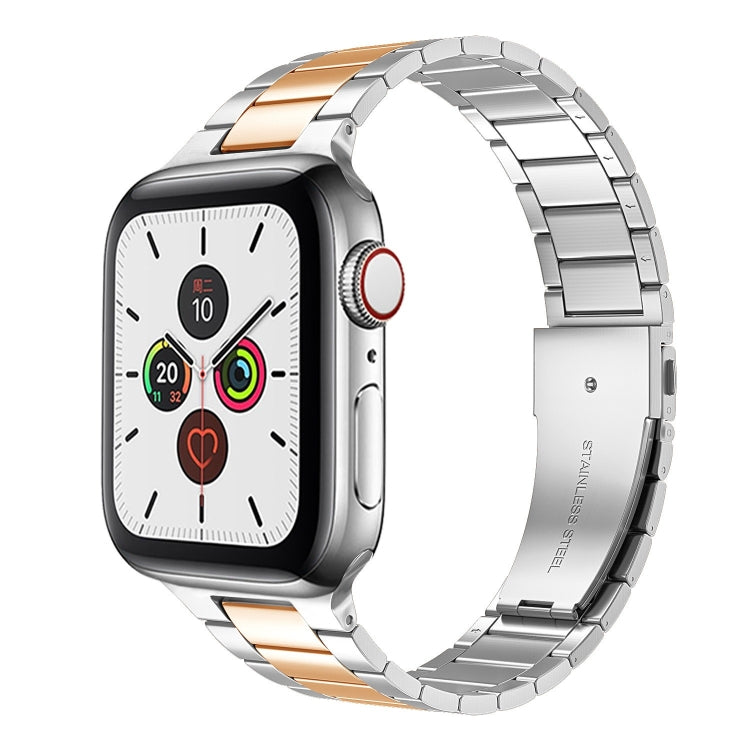 Schmale Edelstahl-Uhrenarmbänder für Apple Watch Series 7 (41 mm), 6, SE, 5, 4 (40 mm), 3, 2, 1 (38 mm) und 7 (45 mm), 6, SE, 5, 4 (44 mm) sowie 3, 2, 1 (42 mm).