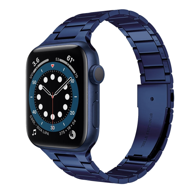 Schmale Edelstahl-Uhrenarmbänder für Apple Watch Series 7 (41 mm), 6, SE, 5, 4 (40 mm), 3, 2, 1 (38 mm) und 7 (45 mm), 6, SE, 5, 4 (44 mm) sowie 3, 2, 1 (42 mm).