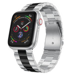Schmale Edelstahl-Uhrenarmbänder für Apple Watch Series 7 (41 mm), 6, SE, 5, 4 (40 mm), 3, 2, 1 (38 mm) und 7 (45 mm), 6, SE, 5, 4 (44 mm) sowie 3, 2, 1 (42 mm).