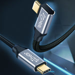 10Gbps USB-C / Type-C Stecker gerade zu Stecker Winkel Ladungs- und Datenübertragungskabel, 50cm, 1m, 1.5m, 2m, 3m