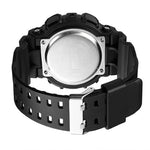 SKMEI 1857 Edelstahl-Schnalle PU-Armband Wasserdichte Elektronische Uhr