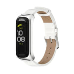 MIJOBS Uhrengehäuse aus Metall und Mikrofaser-Lederarmband, für Samsung Galaxy Fit 2
