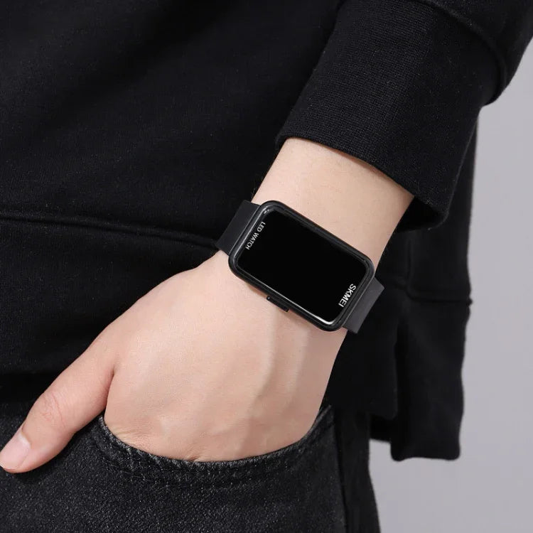 SKMEI 1873 PU-Armband Wasserdichte LED-Digitaluhr