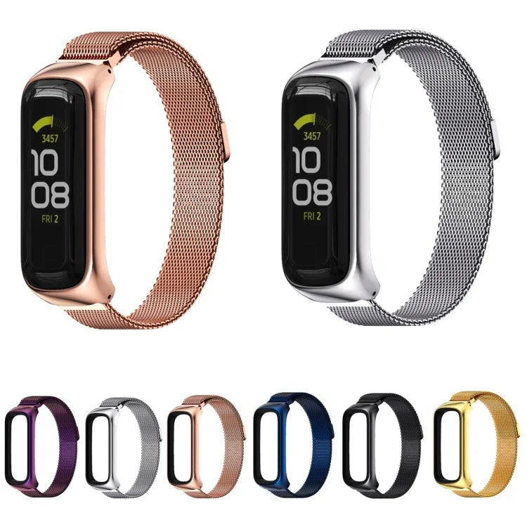 MIJOBS Milan Magnetisches Edelstahl-Uhrenarmband, für Samsung Galaxy Fit 2
