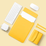 4 in 1 Leichte und tragbare Leder-Computertasche, 11/12 Zoll, 13/14 Zoll, 15.4/15.6/16.1 Zoll