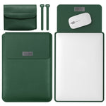 4 in 1 Leichte und tragbare Leder-Computertasche, 11/12 Zoll, 13/14 Zoll, 15.4/15.6/16.1 Zoll