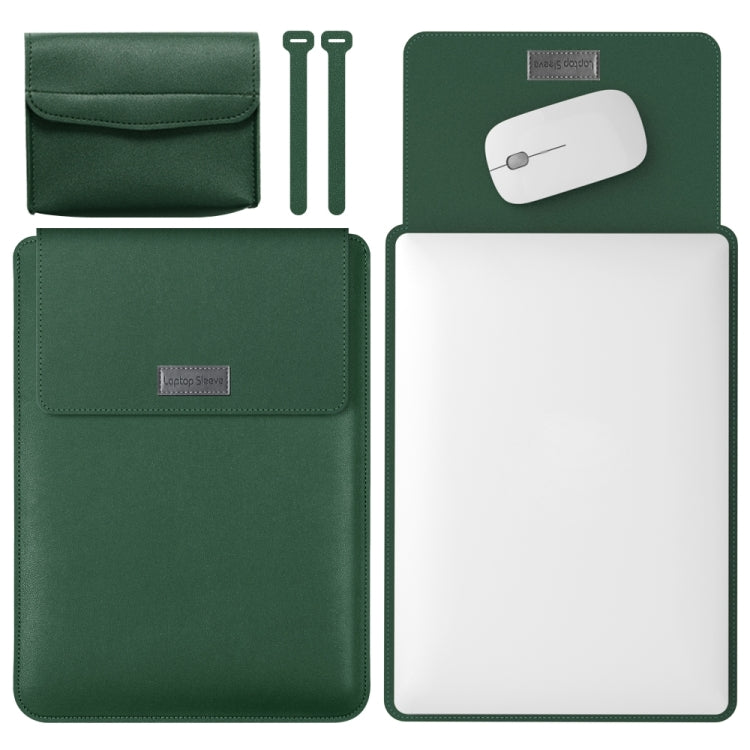 4 in 1 Leichte und tragbare Leder-Computertasche, 11/12 Zoll, 13/14 Zoll, 15.4/15.6/16.1 Zoll
