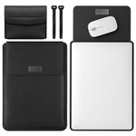 4 in 1 Leichte und tragbare Leder-Computertasche, 11/12 Zoll, 13/14 Zoll, 15.4/15.6/16.1 Zoll