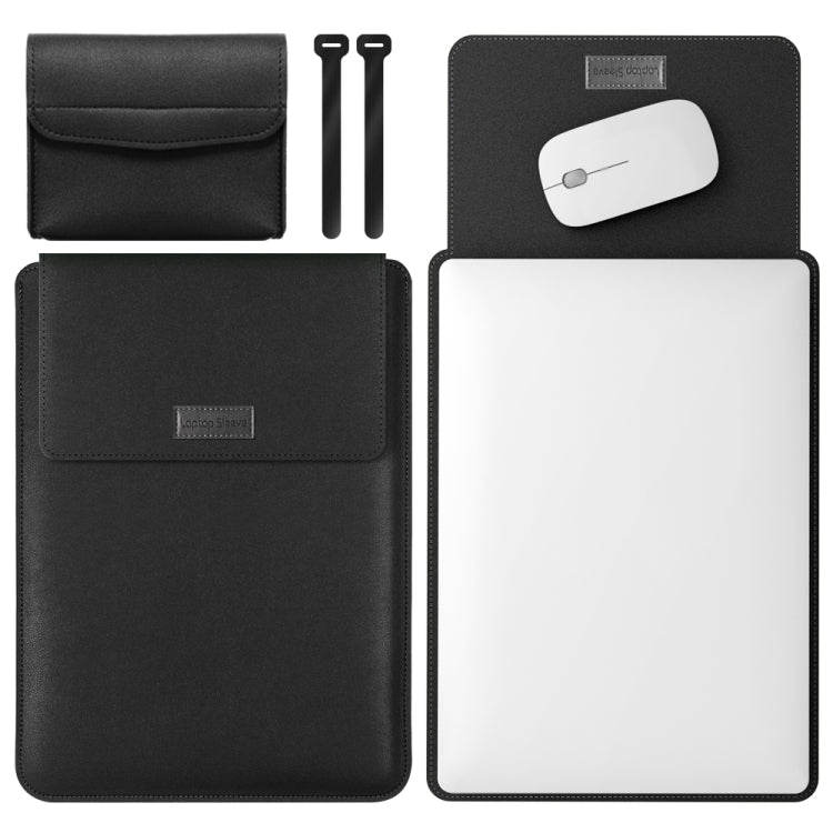4 in 1 Leichte und tragbare Leder-Computertasche, 11/12 Zoll, 13/14 Zoll, 15.4/15.6/16.1 Zoll