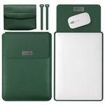 4 in 1 Leichte und tragbare Leder-Computertasche, 11/12 Zoll, 13/14 Zoll, 15.4/15.6/16.1 Zoll