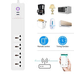 SM-SO306-M 4 Löcher + 2 USB Multifunktionale Smart Steckdosenleiste, ZigBee 10A, ZigBee 16A, WiFi 10A, WiFi 16A