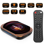MECOOL HK1RBOX X4 4K TV Box, Android 11 Amlogic S905X4 CPU mit Fernbedienung, 4GB+32GB, 4GB+64GB, 4GB+128GB