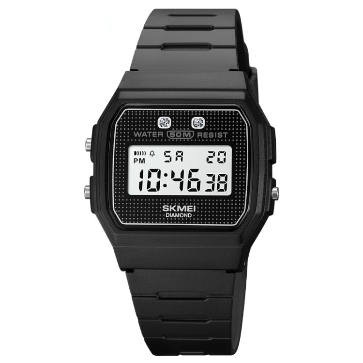 SKMEI 1952 Harzspiegel ABS-Gehäuse Wasserdichte Elektronische Uhr