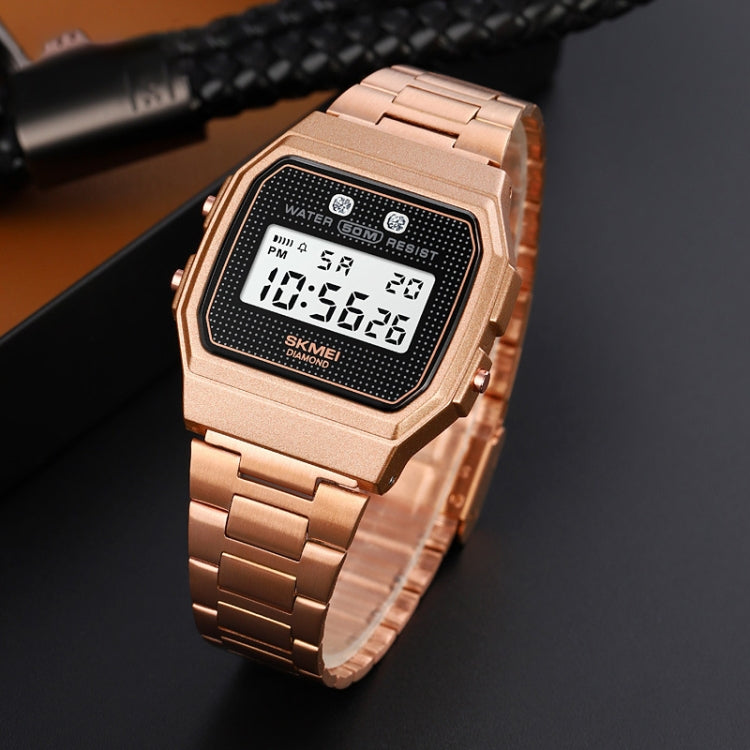 SKMEI 1952 Harzspiegel ABS-Gehäuse Wasserdichte Elektronische Uhr