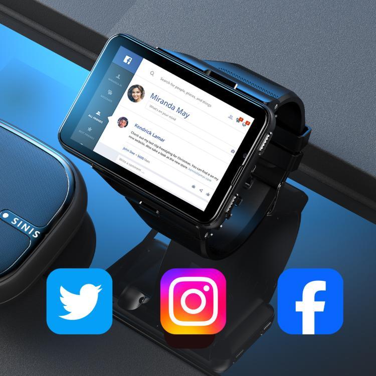 S999 2,88 Zoll TFT-Bildschirm 4G Smartwatch, Android 11 4 GB + 64 GB