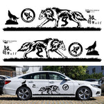 2 PCS/Set D-180 Wolf Totem Pattern Car Modified Decorative Sticker, D-180