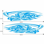2 PCS/Set D-435 Grim Reaper Pattern Car Modified Decorative Sticker, D-435
