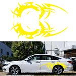 2 PCS/Set D-719 Flame Hot Wheel Pattern Car Modified Decorative Sticker, D-719