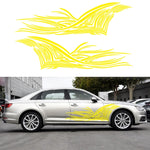 2 PCS/Set D-752 Lines Pattern Car Modified Decorative Sticker, D-752