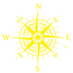 D-863 Compass Pattern Car Modified Decorative Sticker, D-863