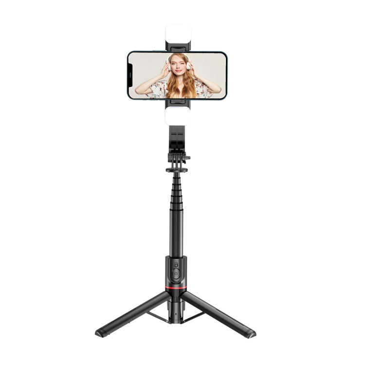 L12D Bluetooth Fernbedienung abnehmbares Fülllicht Stativ Selfie-Stick Handyhalter, L12D