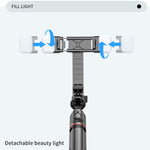 L12D Bluetooth Fernbedienung abnehmbares Fülllicht Stativ Selfie-Stick Handyhalter, L12D