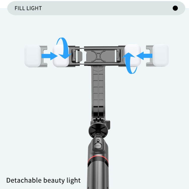 L12D Bluetooth Fernbedienung abnehmbares Fülllicht Stativ Selfie-Stick Handyhalter, L12D